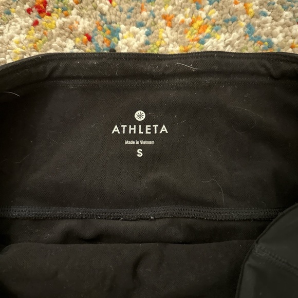 Black Athleta Leggings with Zipper Pockets - Picture 2 of 8